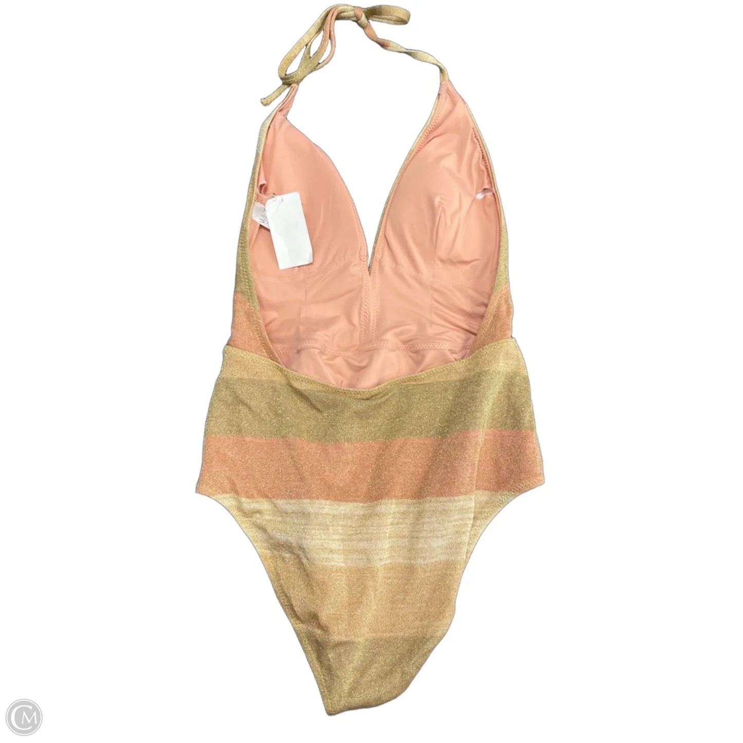 Swimsuit By Cme In Gold & Pink, Size: M