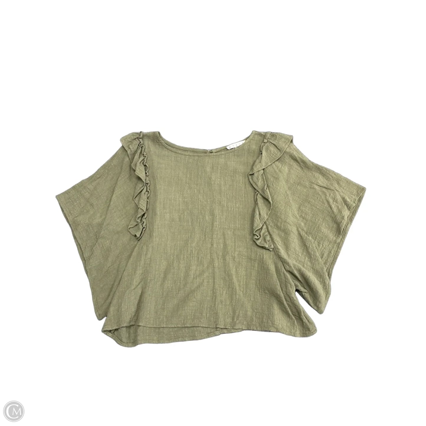 Top Short Sleeve By Hyfve In Green, Size: M