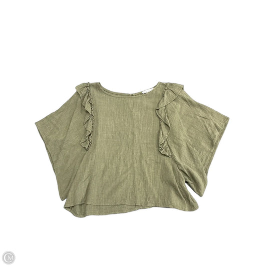 Top Short Sleeve By Hyfve In Green, Size: M