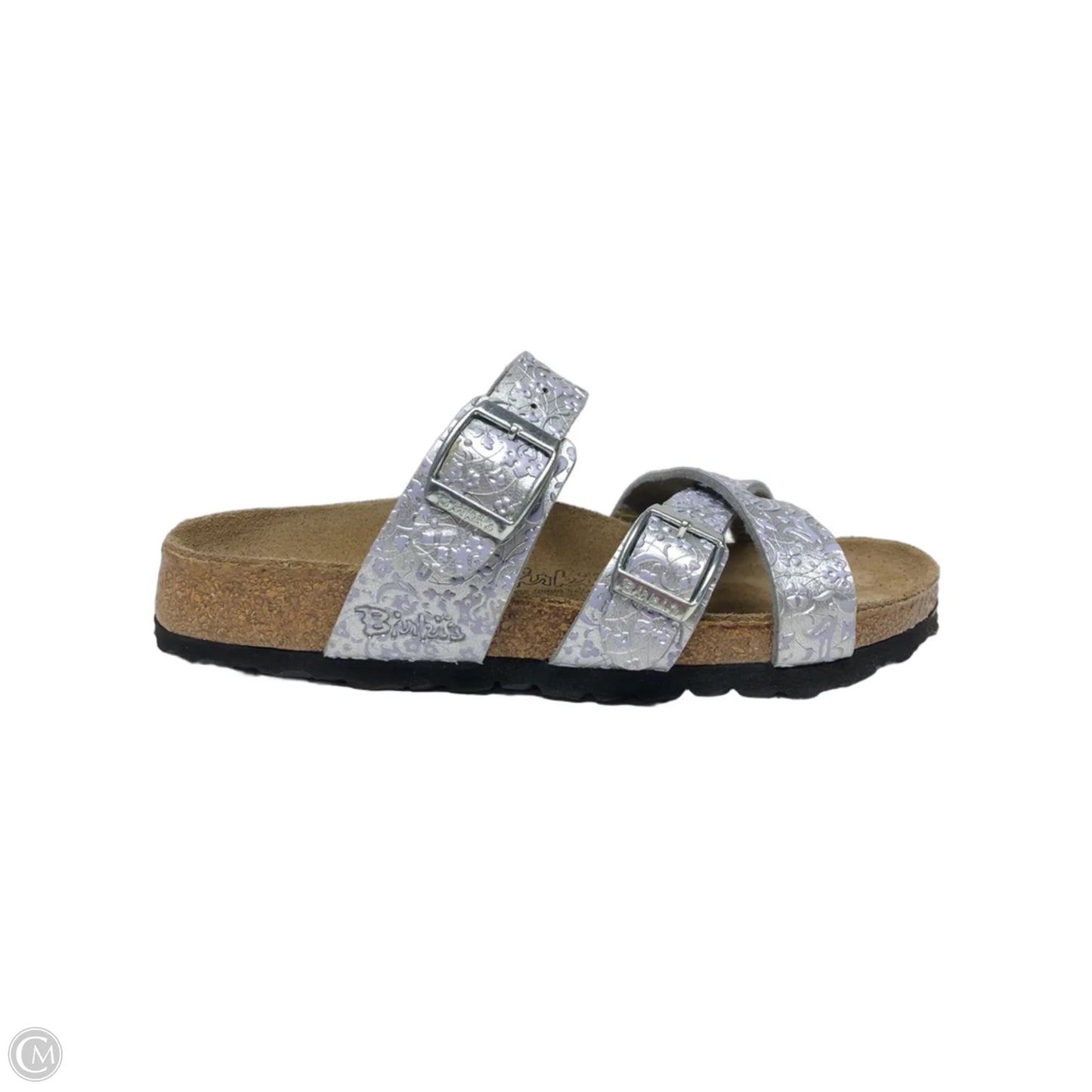 Sandals Flats By Birkenstock In Purple, Size: 5