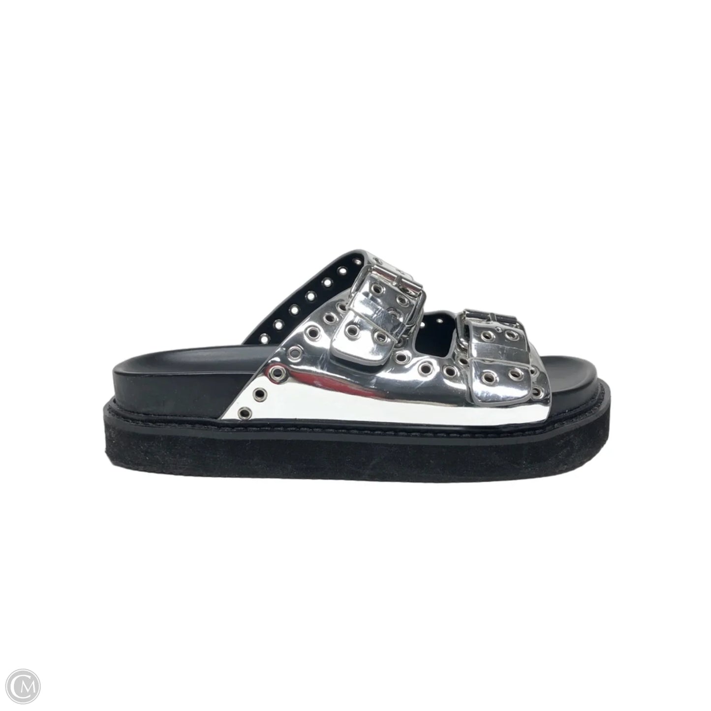 Sandals Flats By Nine West In Silver, Size: 7