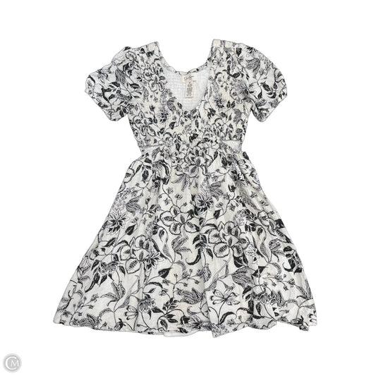 Dress Casual Short By Jessica Simpson In Black & Cream, Size: Xs