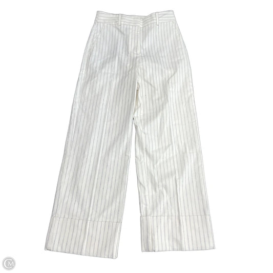 Pants Cropped By Loft In Striped Pattern, Size: 0p