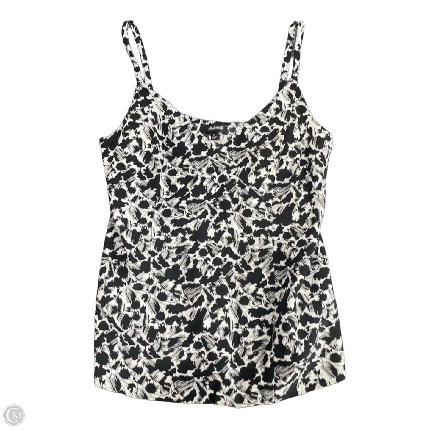 Top Sleeveless By Madewell In Black & White, Size: 0