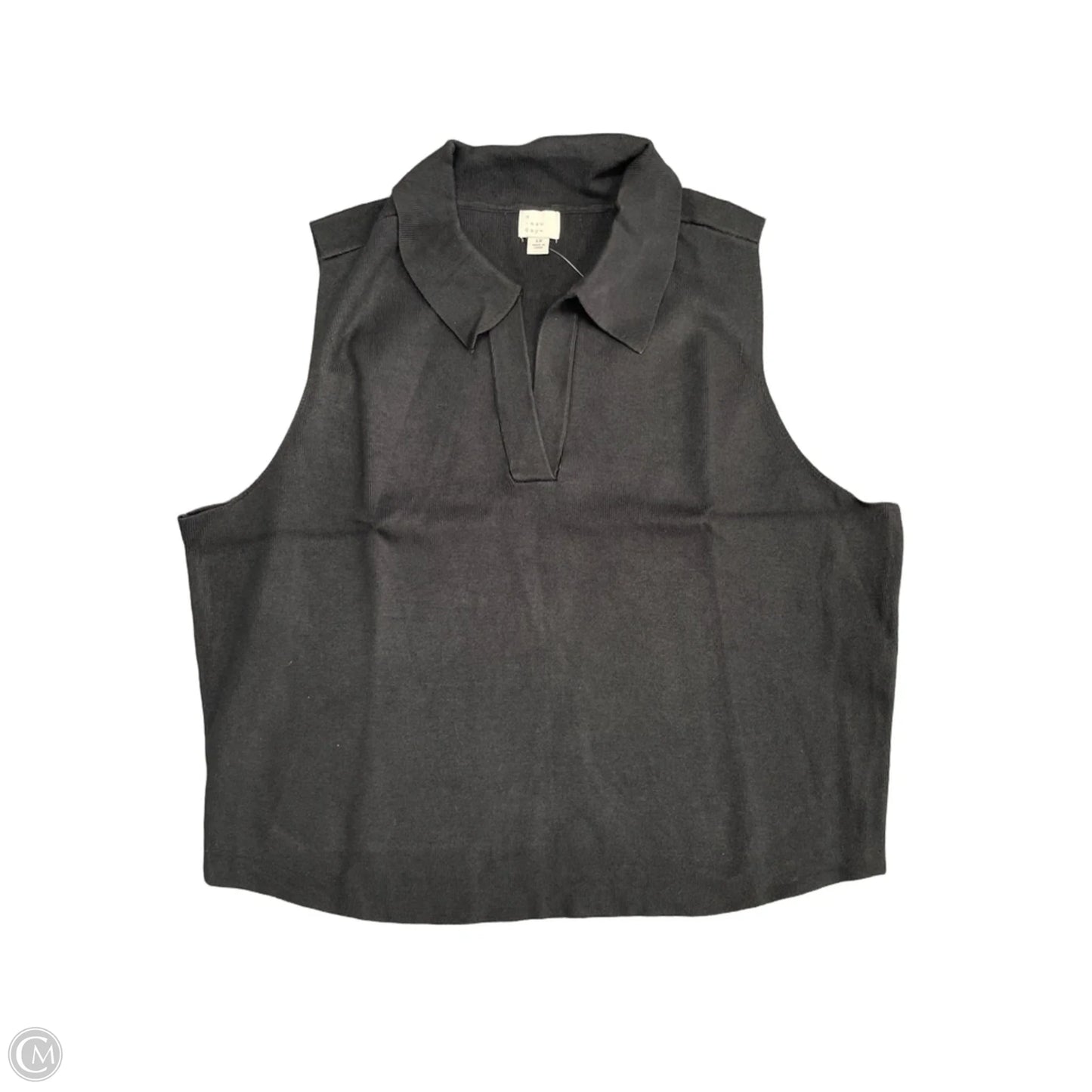 Top Sleeveless By A New Day In Black, Size: 1x