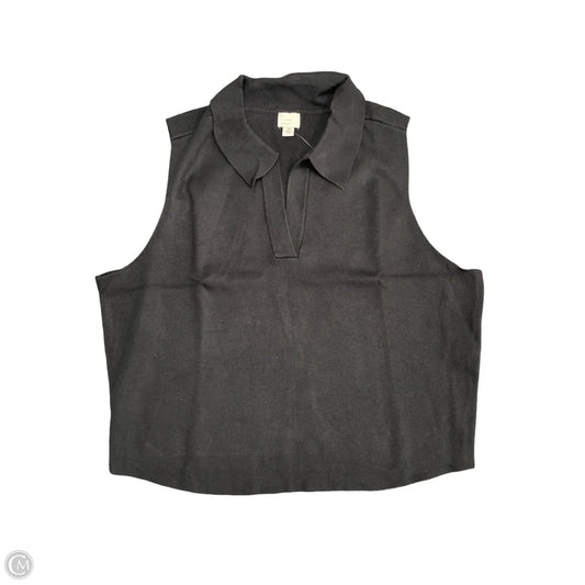 Top Sleeveless By A New Day In Black, Size: 1x