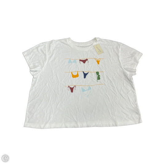 Top Short Sleeve Basic By Universal Thread In White, Size: 3x