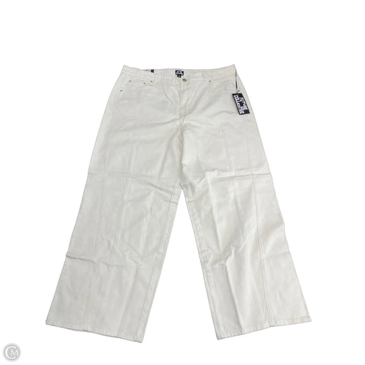 Jeans Wide Leg By Future Collective In Beige, Size: 18