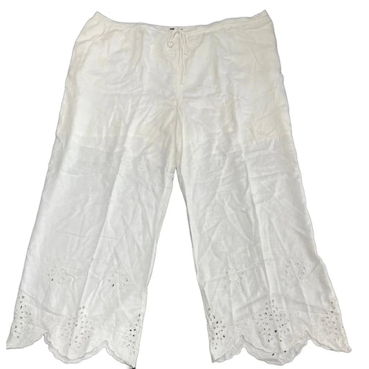 Pants Wide Leg By Future Collective In Ivory, Size: 4x