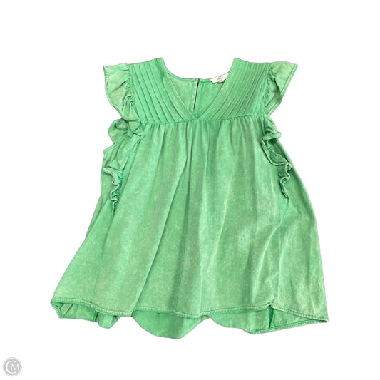 Tunic Short Sleeve By Entro In Green, Size: S