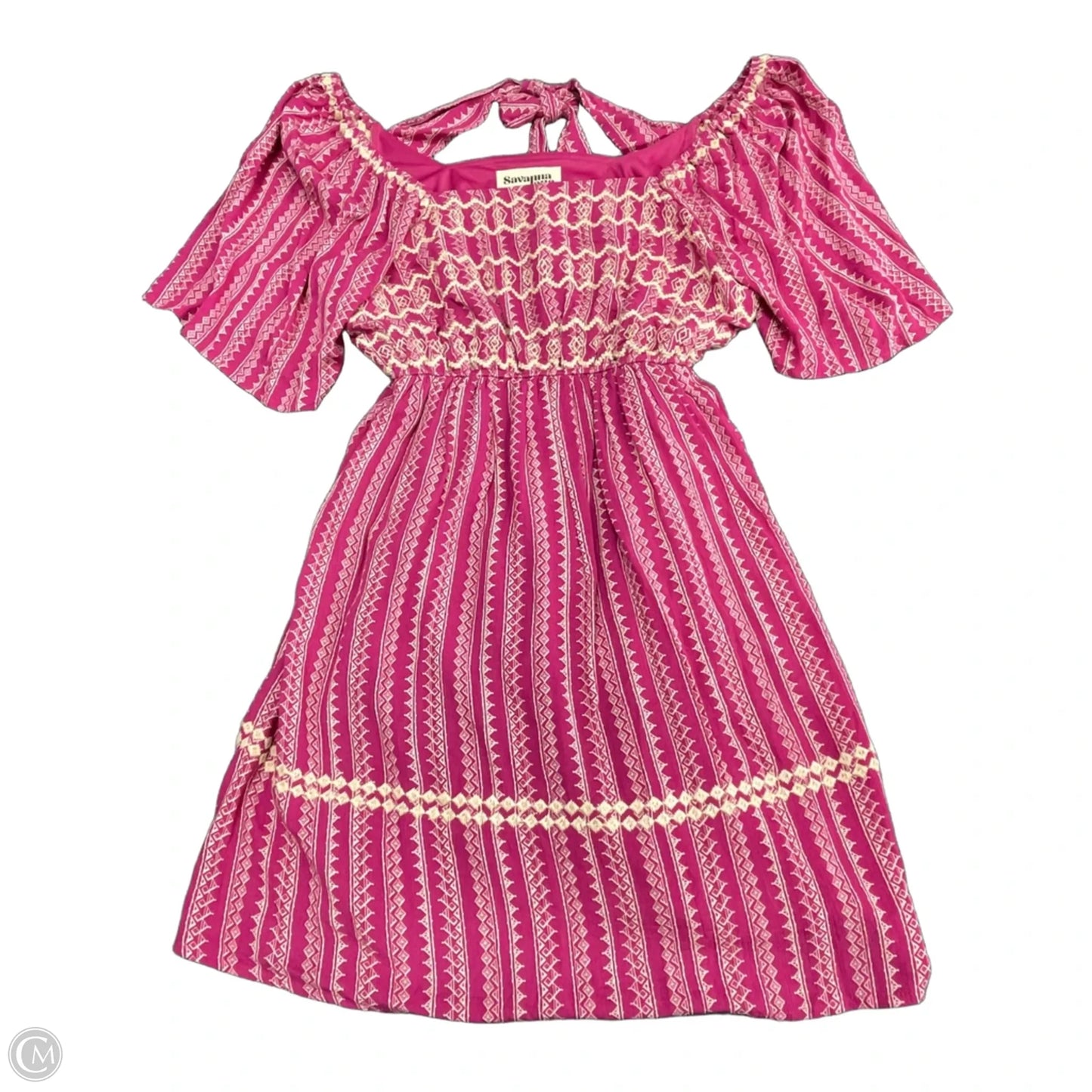 Dress Casual Short By Savanna Jane In Pink, Size: M