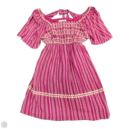 Dress Casual Short By Savanna Jane In Pink, Size: M