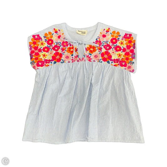 Tunic Short Sleeve By Savanna Jane In Blue, Size: M