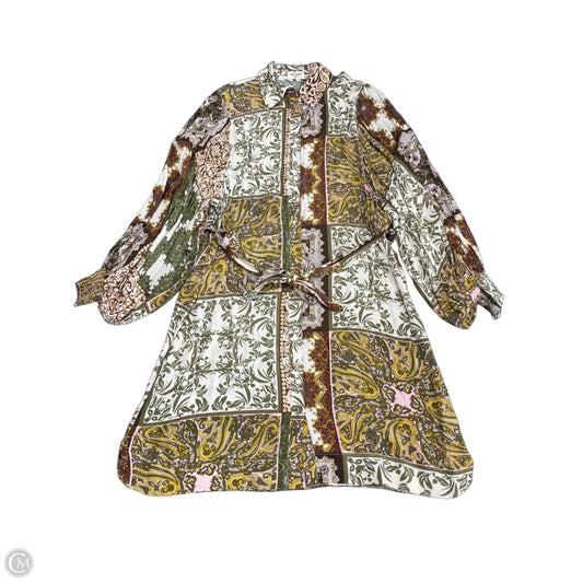 Dress Casual Midi By Cmc In Multi-colored, Size: Xs