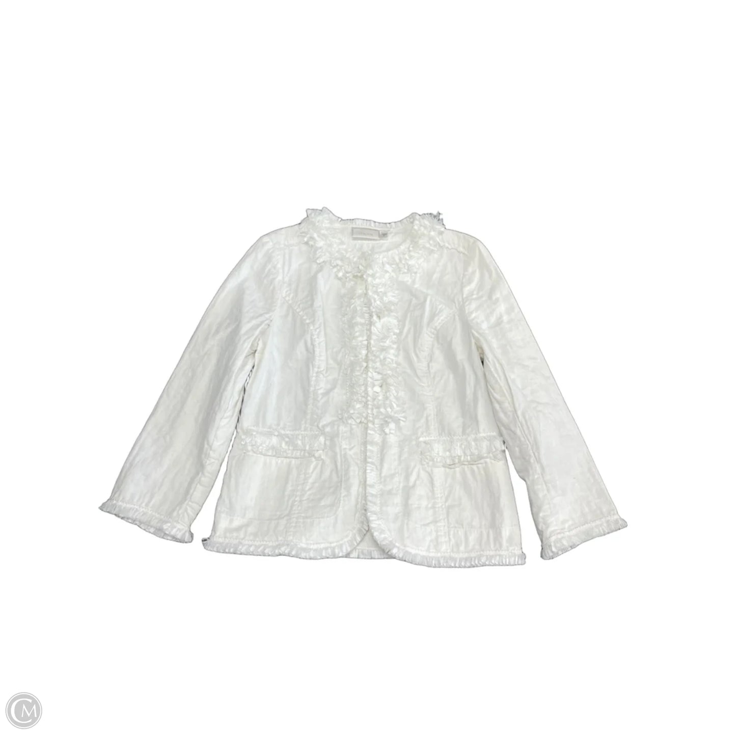 Jacket Other By Chicos In White, Size: Xs