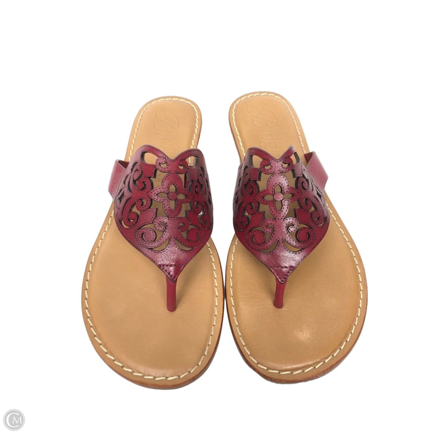 Sandals Flats By Brighton In Red, Size: 7.5