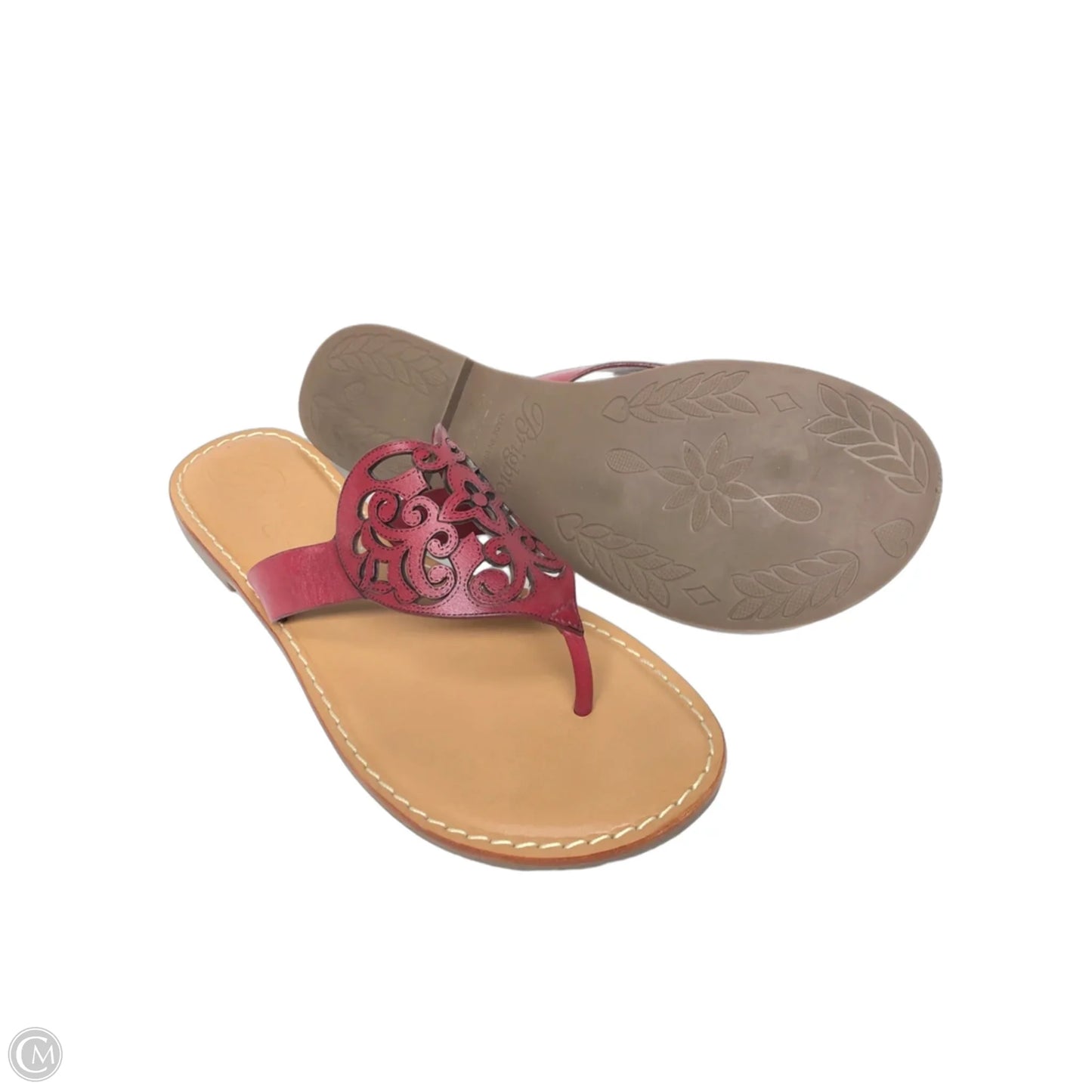Sandals Flats By Brighton In Red, Size: 7.5