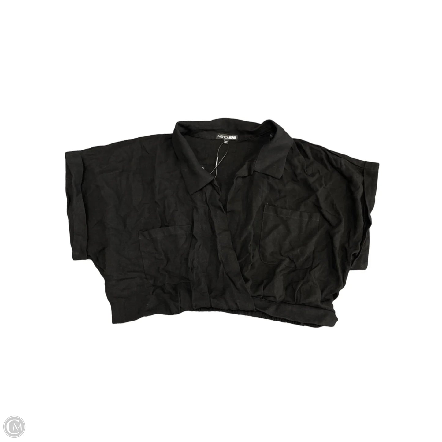 Top Short Sleeve By Fashion Nova In Black, Size: Xl