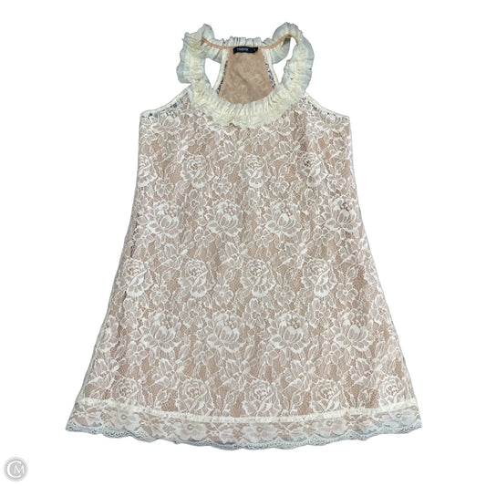 Dress Casual Short By Theme In Beige, Size: L