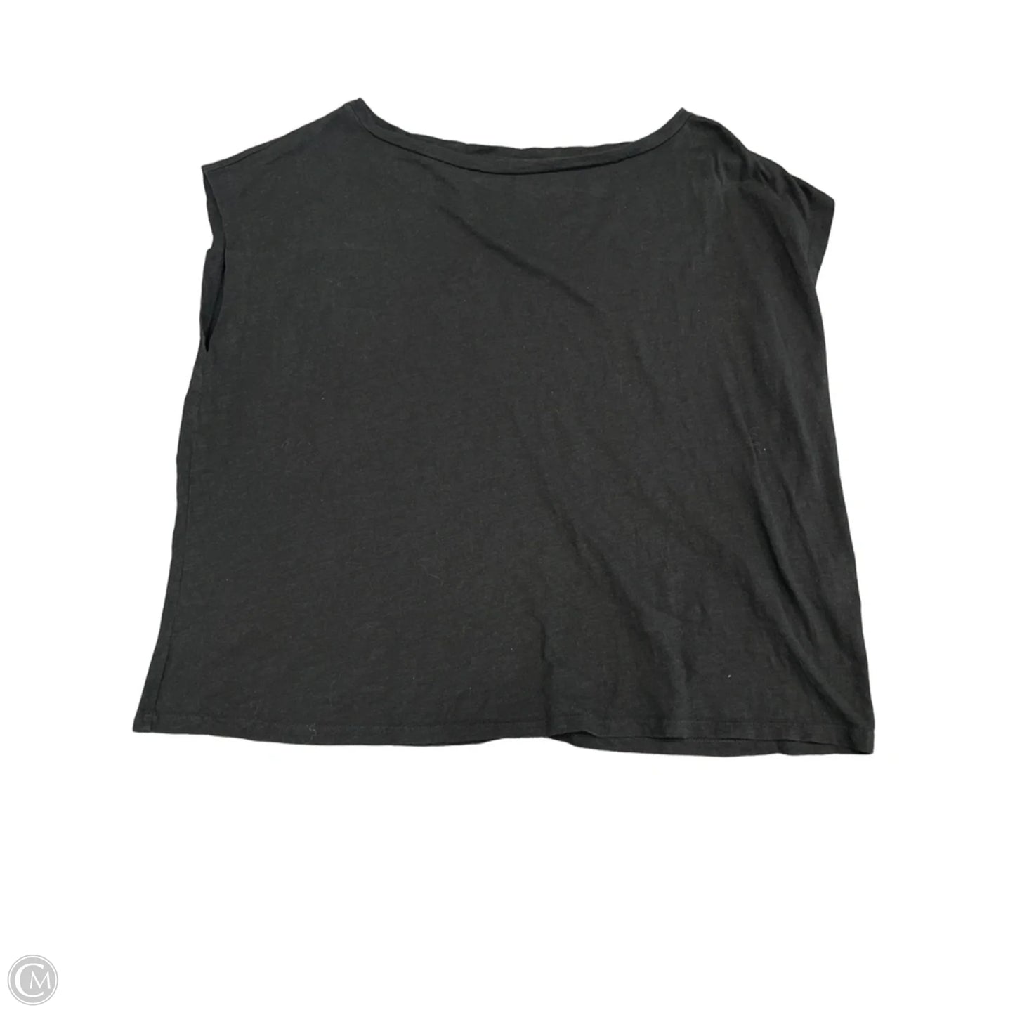 Top Short Sleeve Basic By Eileen Fisher In Black, Size: M