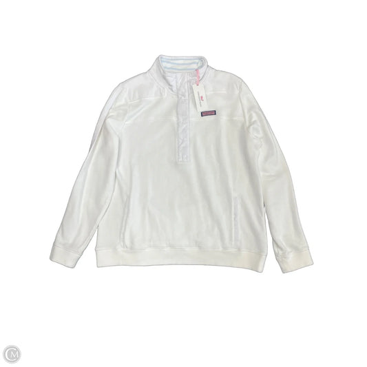 Sweatshirt Collar By Vineyard Vines In White, Size: L
