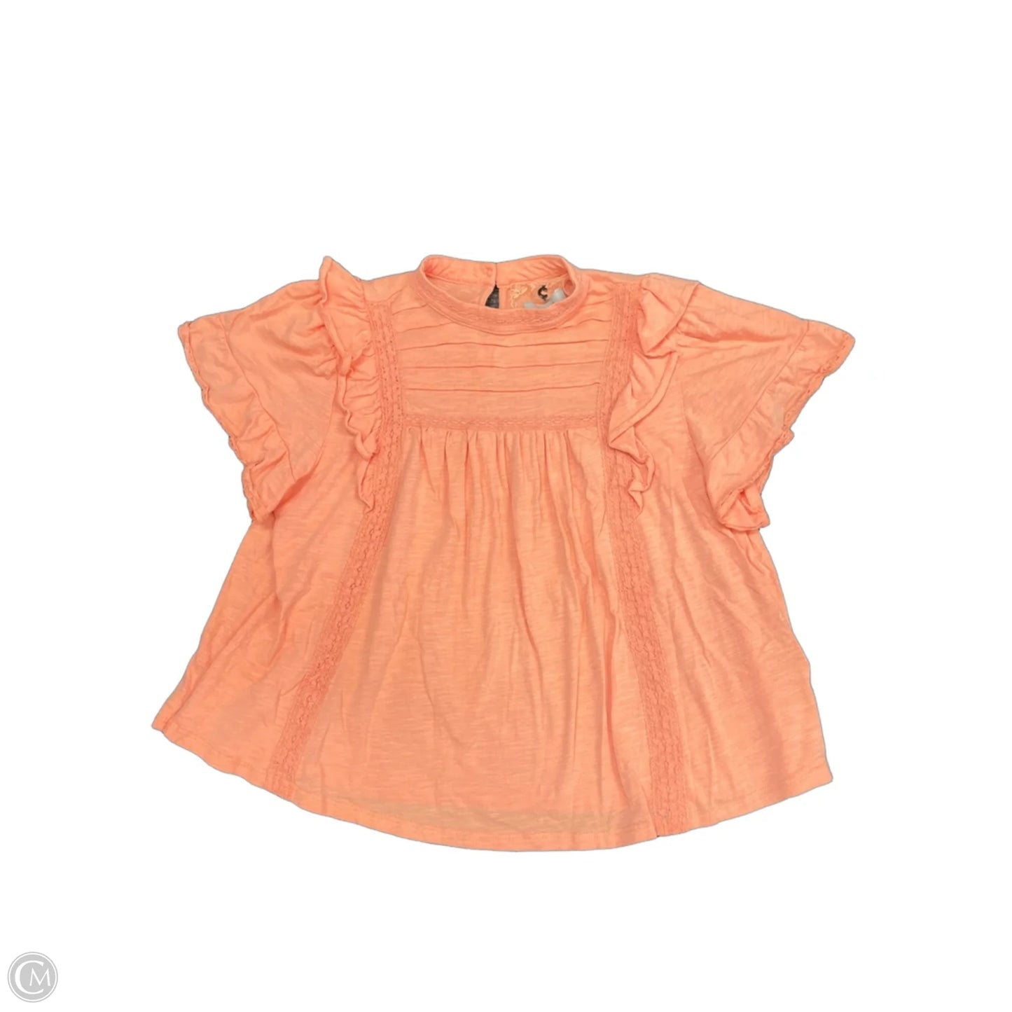 Top Short Sleeve By Cupio In Coral, Size: L