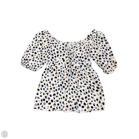 Top Short Sleeve By Cato In Multi-colored, Size: Xs