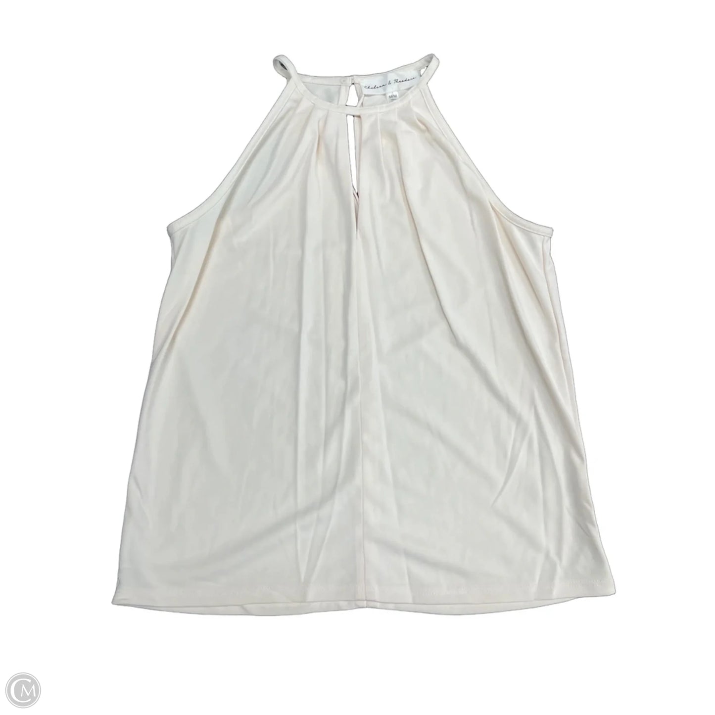 Top Sleeveless By Chelsea And Theodore In Cream, Size: M