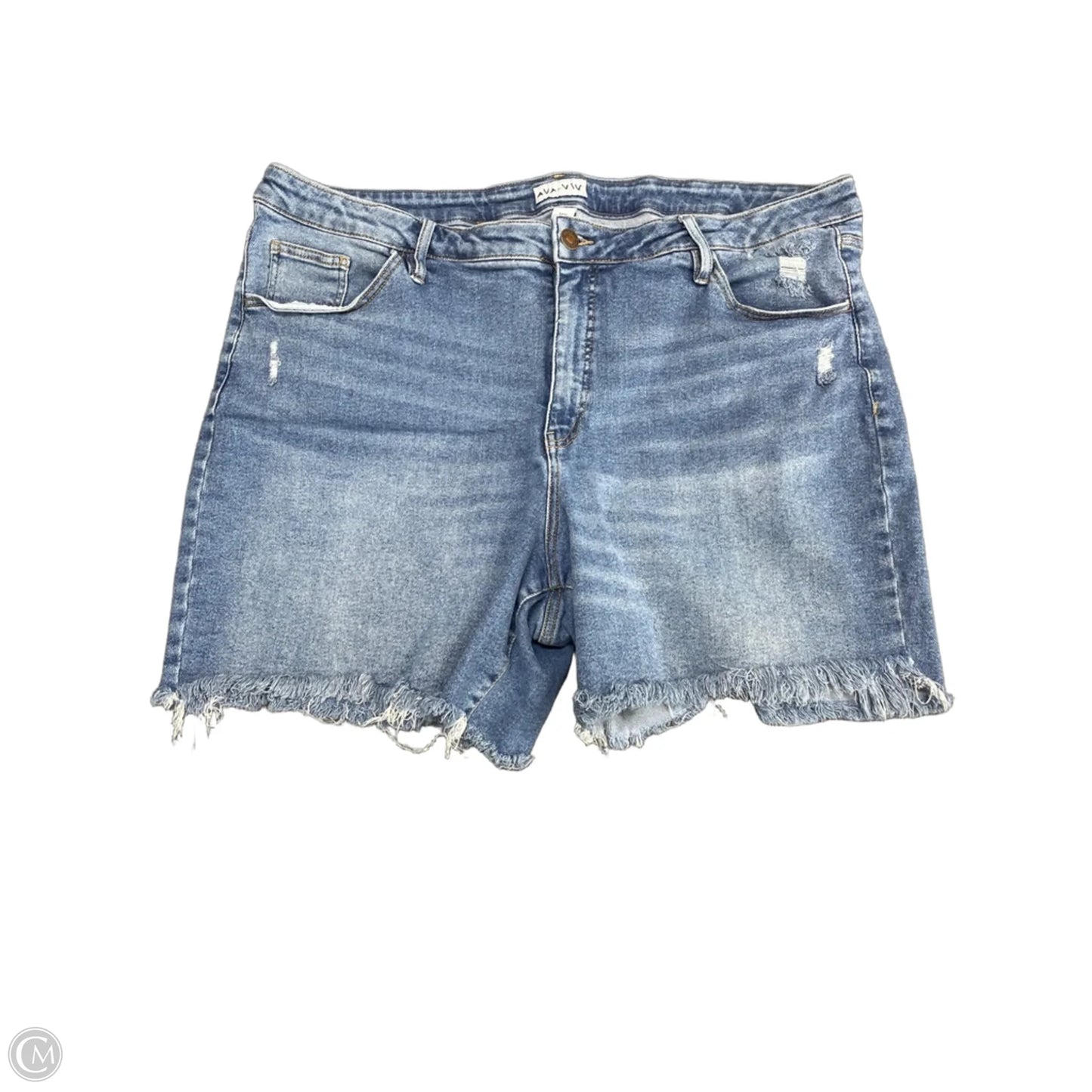 Shorts By Ava & Viv In Black Denim, Size: 24