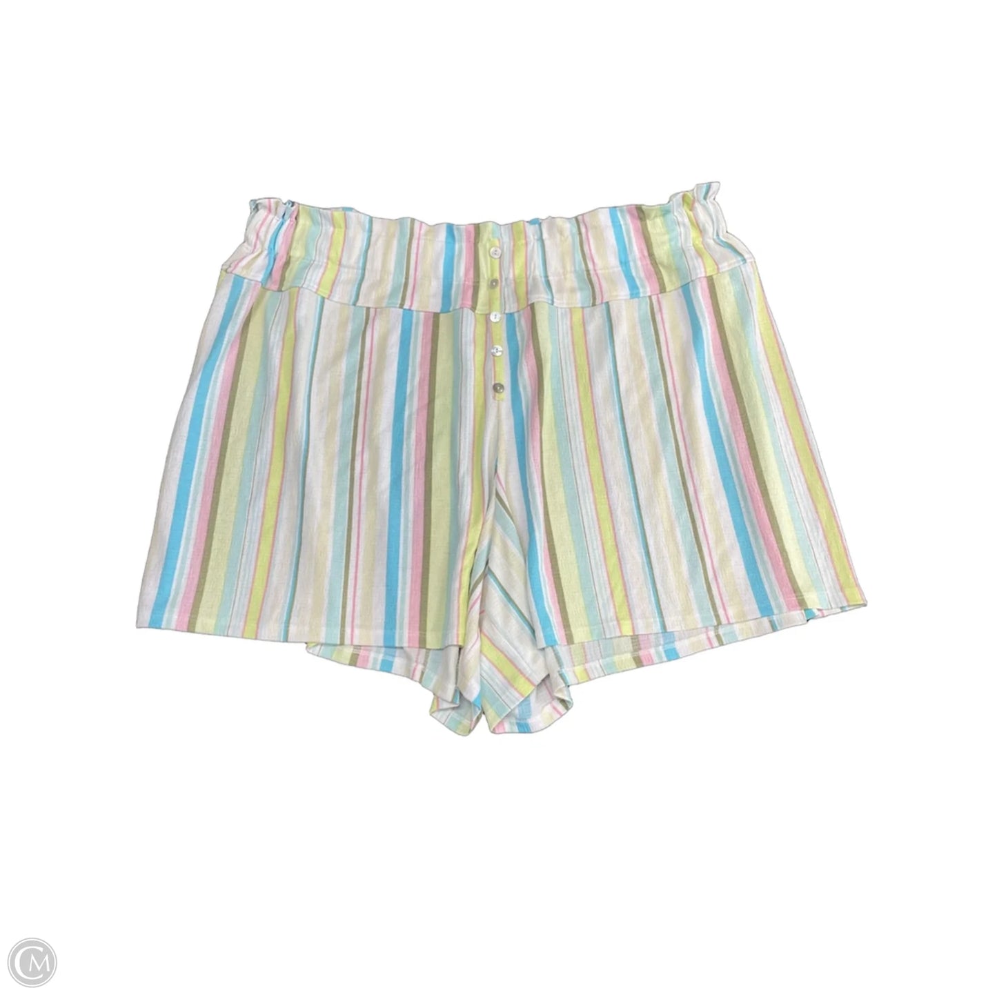 Shorts By Cato In Striped Pattern, Size: 3x
