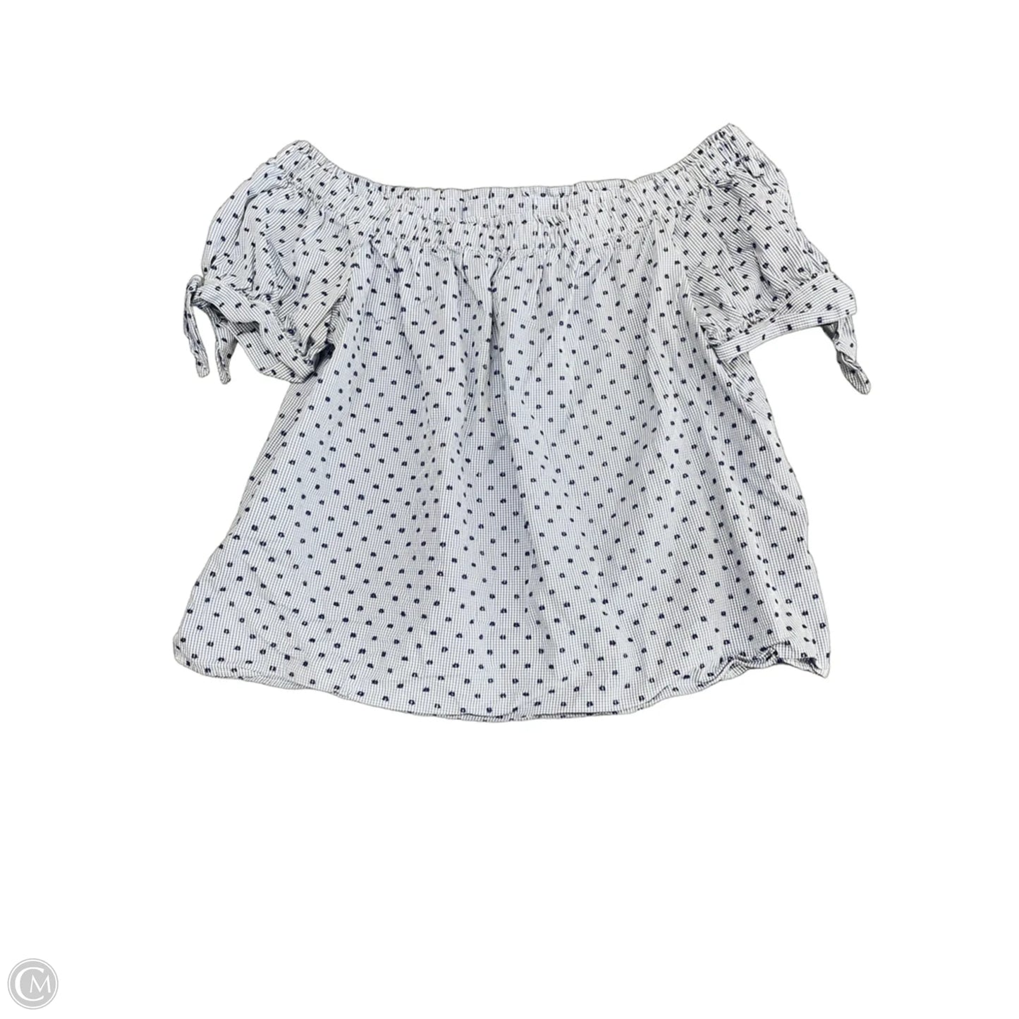 Blouse Short Sleeve By Cece In Blue, Size: Xl