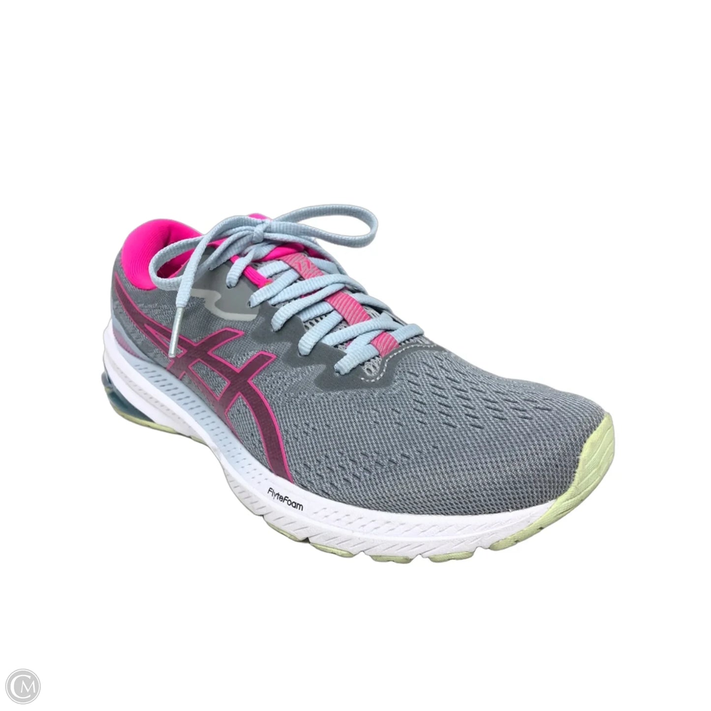 Shoes Athletic By Asics In Grey & Pink, Size: 11