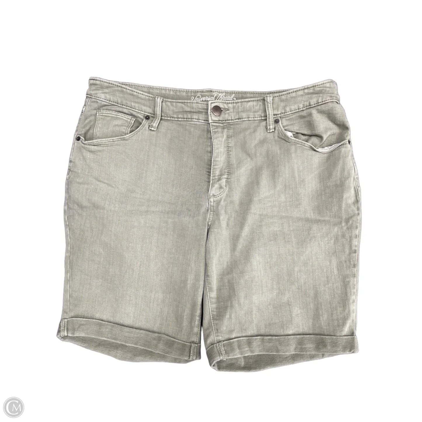 Shorts By Universal Thread In Green Denim, Size: 16