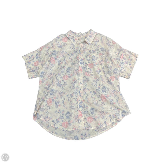 Top Short Sleeve By Lucky Brand In Multi-colored, Size: Xl