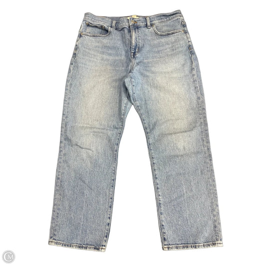 Jeans Straight By Madewell In Blue Denim, Size: 14