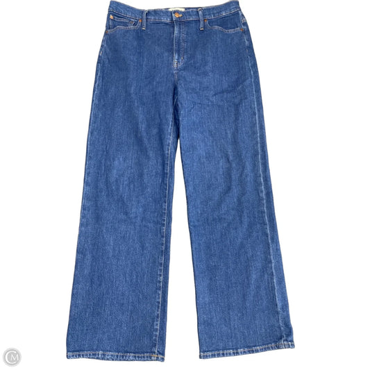 Jeans Wide Leg By Madewell In Blue Denim, Size: 14