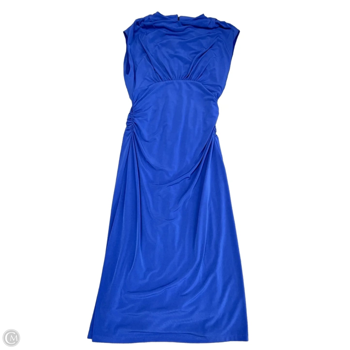 Dress Casual Midi By Maggy London In Blue, Size: 6