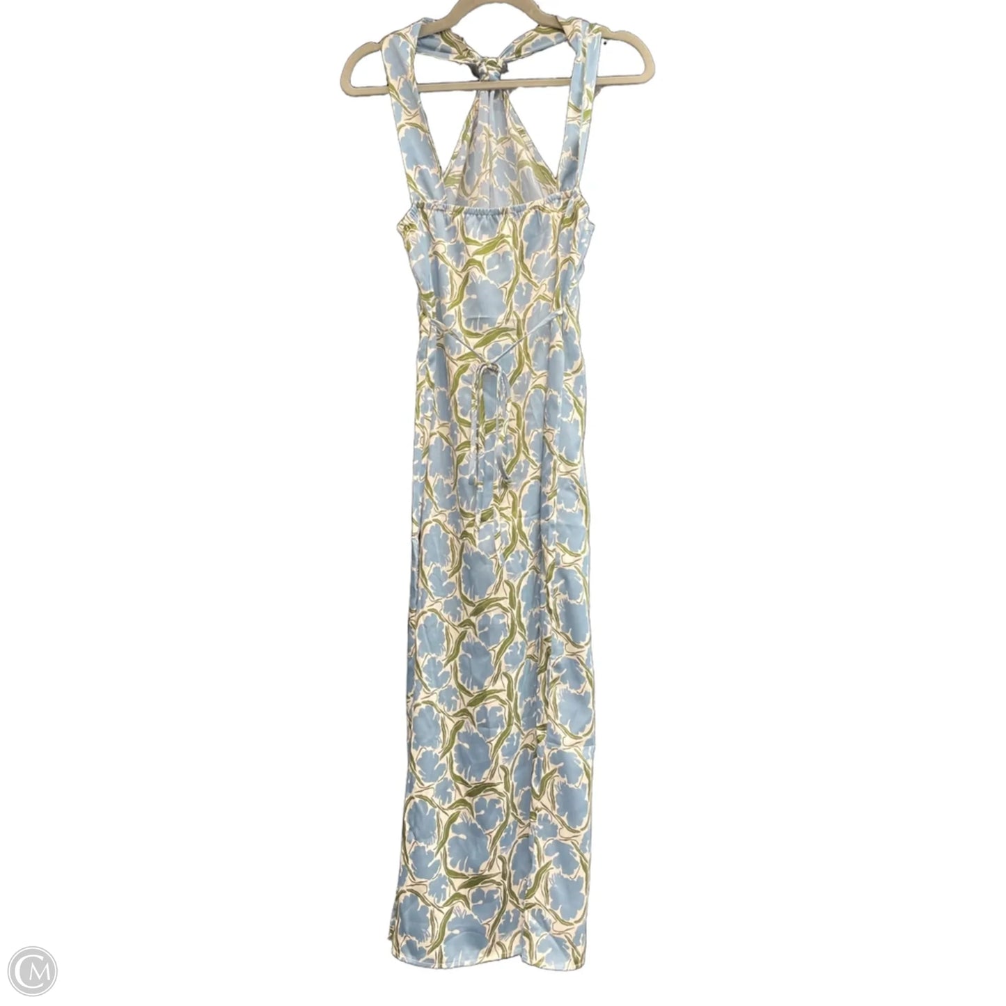 Dress Casual Midi By Commense In Blue & Green, Size: M