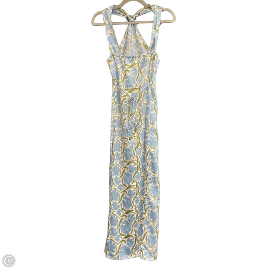 Dress Casual Midi By Commense In Blue & Green, Size: M