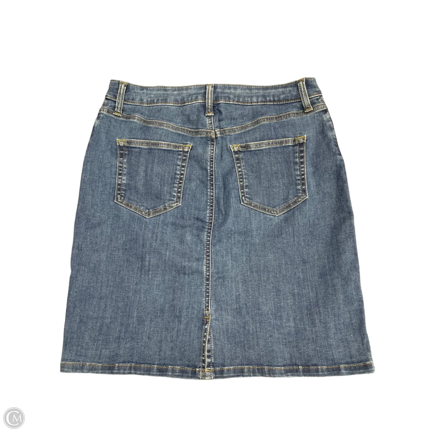 Skirt Mini & Short By Amazon Essentials In Blue Denim, Size: 8