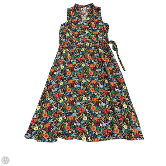 Dress Casual Midi By Anne Klein In Floral Print, Size: 4