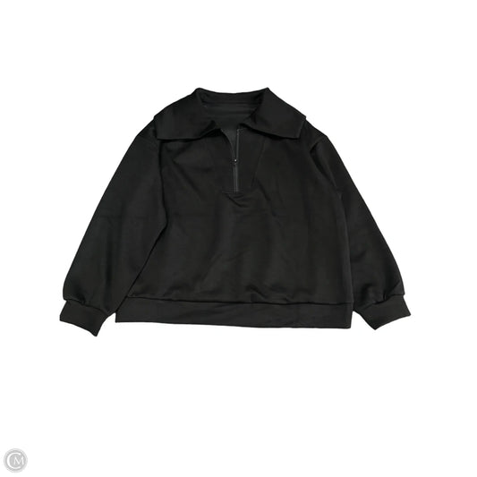 Sweatshirt Collar By Clothes Mentor In Black, Size: 2x