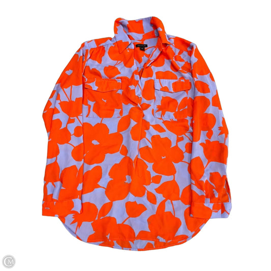 Top Long Sleeve By Ann Taylor In Blue & Orange, Size: Sp
