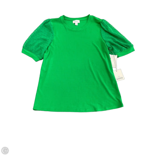 Top Short Sleeve By Cece In Green, Size: S