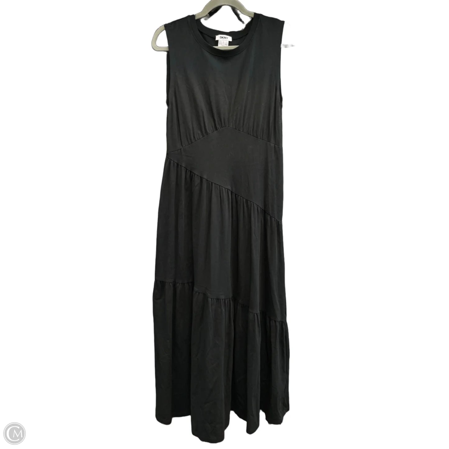Dress Casual Maxi By Dkny In Black, Size: M