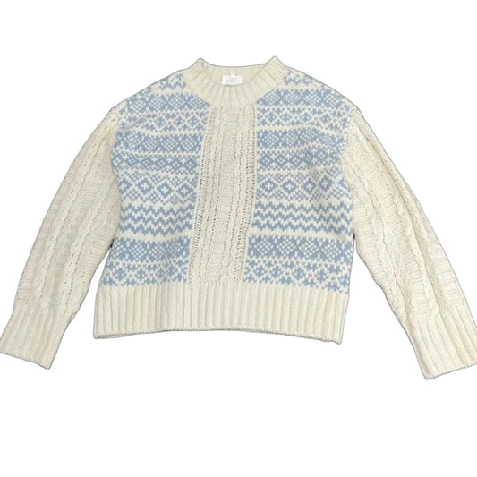 Sweater By Lou And Grey In Blue & Cream, Size: S