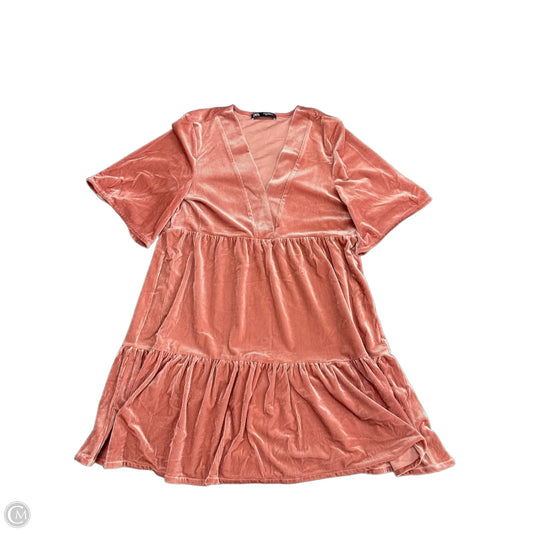 Dress Casual Short By Zara In Pink, Size: Xs