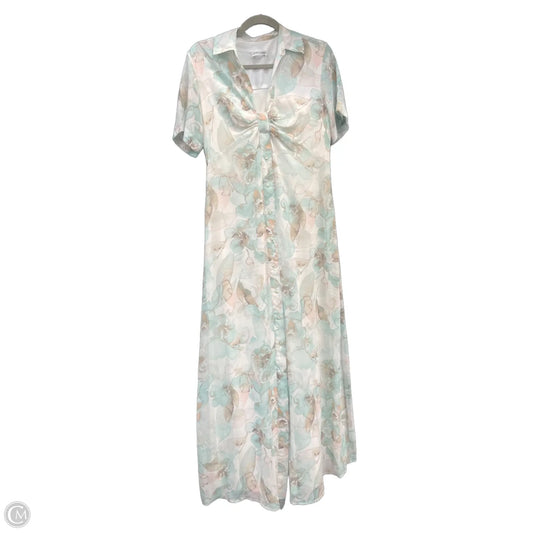 Dress Casual Maxi By Calvin Klein In Floral Print, Size: S