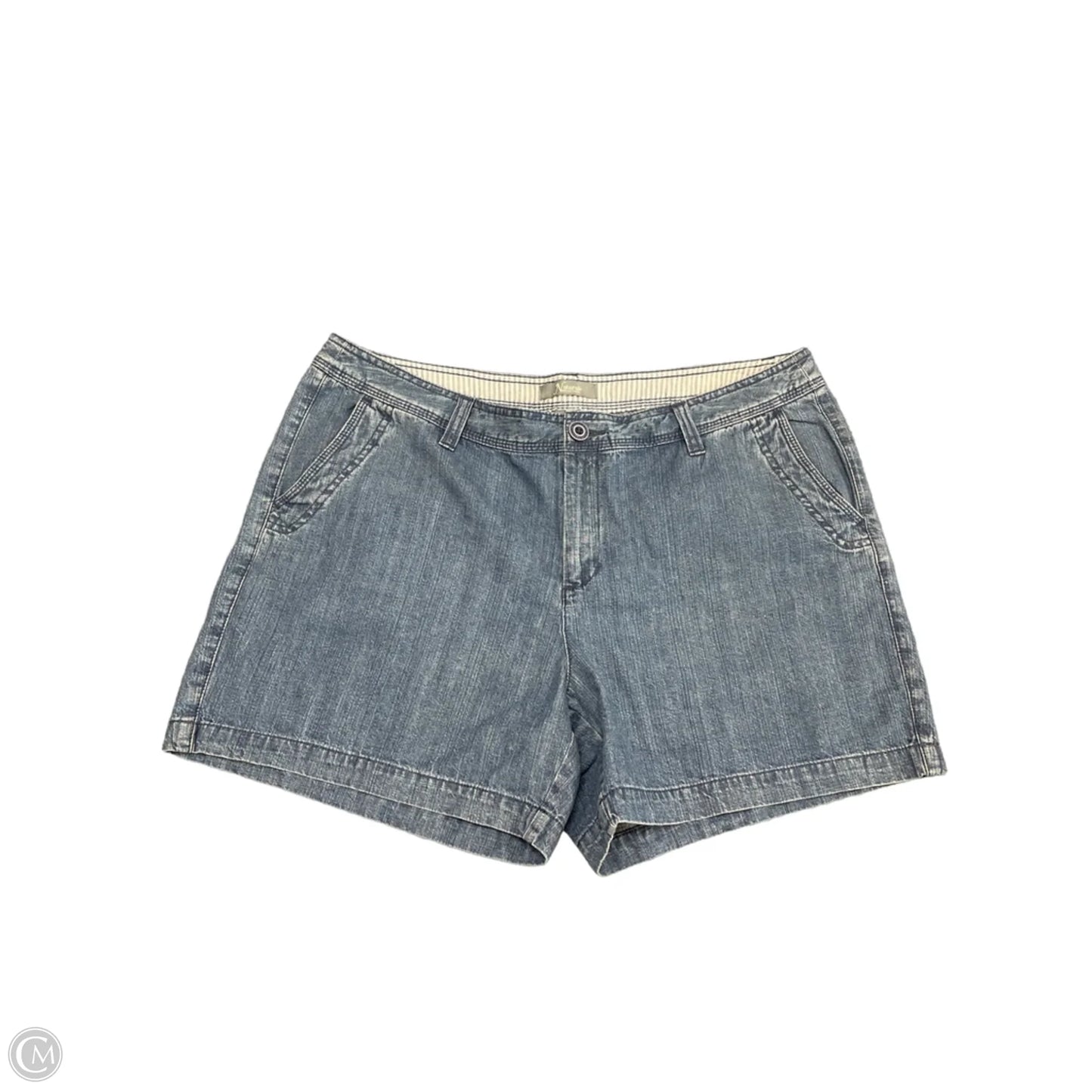 Shorts By Natural Reflections In Blue Denim, Size: 16