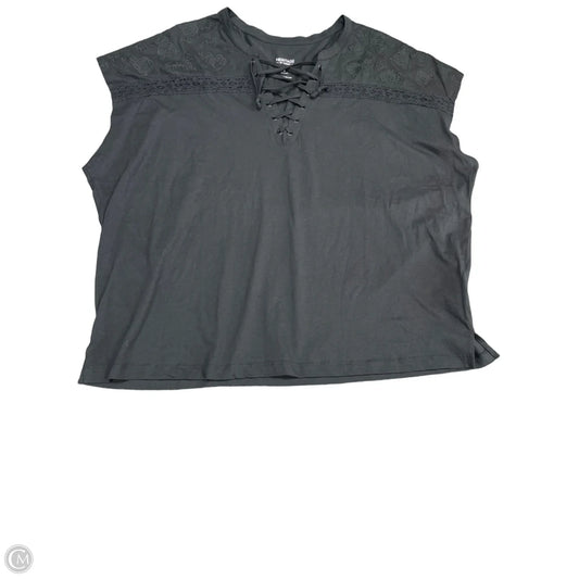 Top Short Sleeve By Torrid In Black, Size: 4x